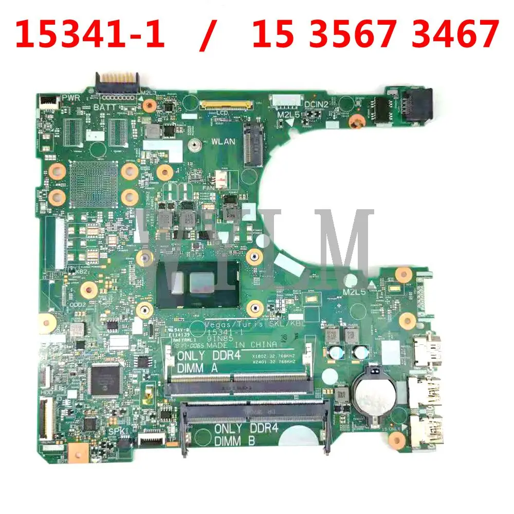 

Материнская плата CN 07D5J9 15341-1 i3-7130 CPU для Dell INSPIRON 15 3567 3467 CN-7D5J9, материнская плата ноутбука 100% протестирована, работает хорошо