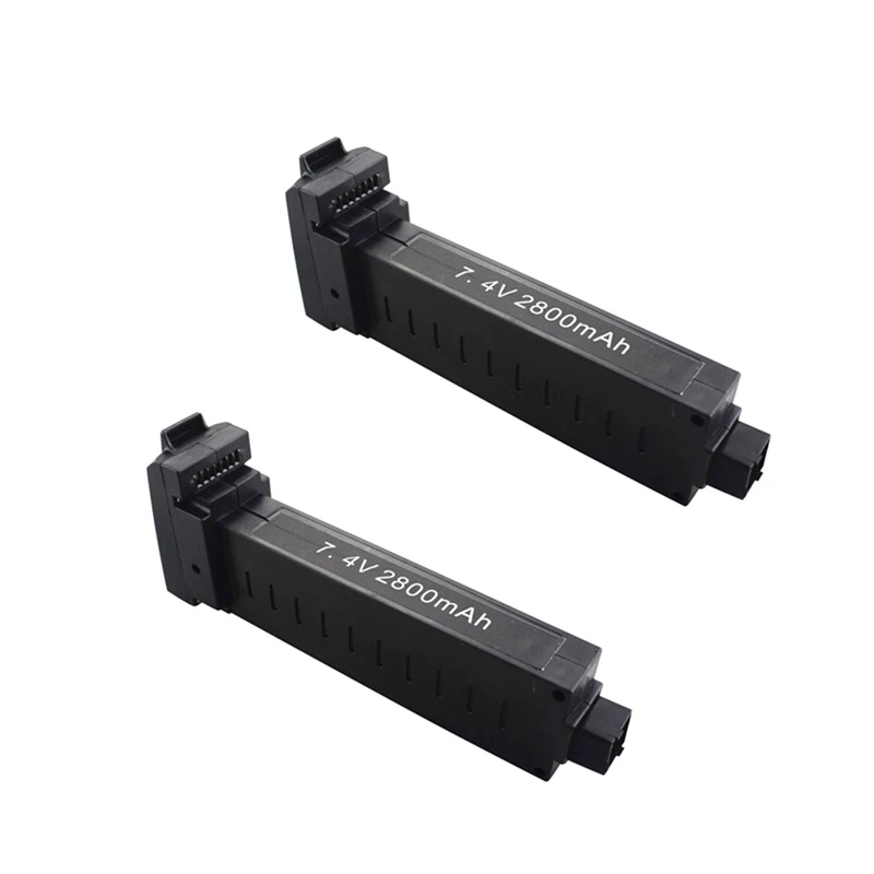 2 Battery 7,4 V 2800mAh Lipo аккумулятор+ зарядное устройство для SG906 gps четырехосный Квадрокоптер запасные части 7,4 v RC камера Дрон с перезаряжаемым аккумулятором батарея - Цвет: 2 Battery