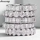 Choucong регулируемое кольцо обещания вечности, 5 А, циркон, искусственное серебро, обручальное кольцо для мужчин, мужской подарок