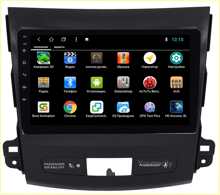 Android 9,0 автомобильный DVD gps для Mitsubishi Outlander 2007-2013 радио Видео мультимедийный плеер емкостный ips экран wifi USB Carplay