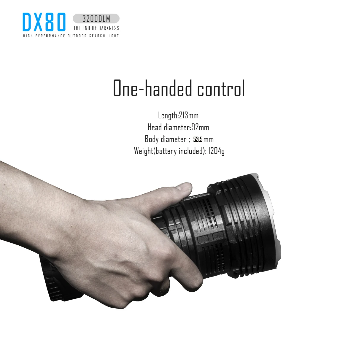 Фонарик IMALENT DX80 светодиодный перезаряжаемый ультра яркий водонепроницаемый CREE