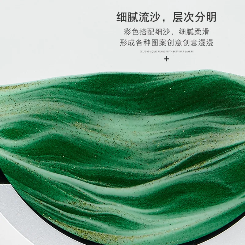 Прикроватная лампа Sandscape движущийся круглый стеклянный Настольный светильник с