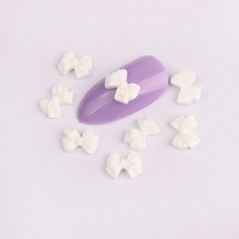 Мини матовый индивидуальный резиновый бант 6x8 мм аксессуары для Стразы дизайна