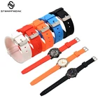 Ремешок резиновый универсальный для мужских часов, силиконовый браслет для наручных часов, 16 мм 18 мм 20 мм 22 мм 24 мм 26 мм 28 мм