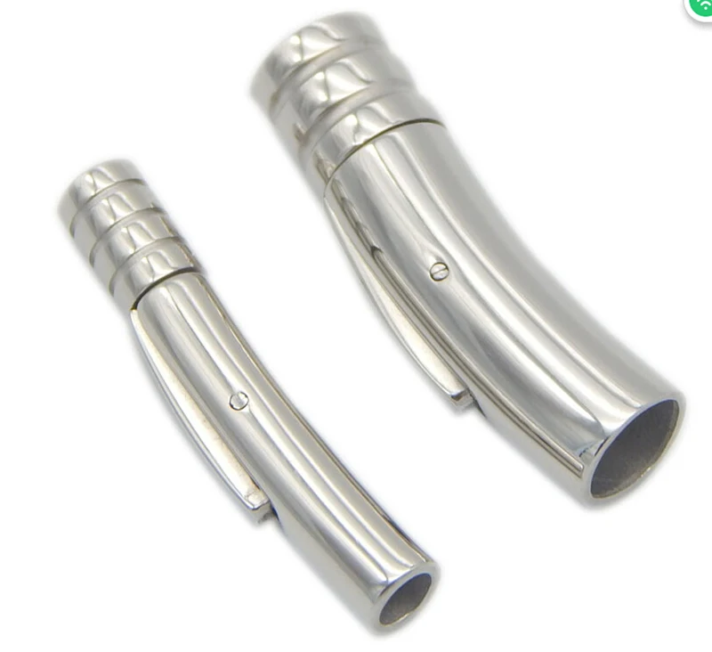 

Stainless Steel 3mm 6mm Jewelry Findings Accessories End Caps Round Leather End Clasps Connectors for DIY Bracelets Making