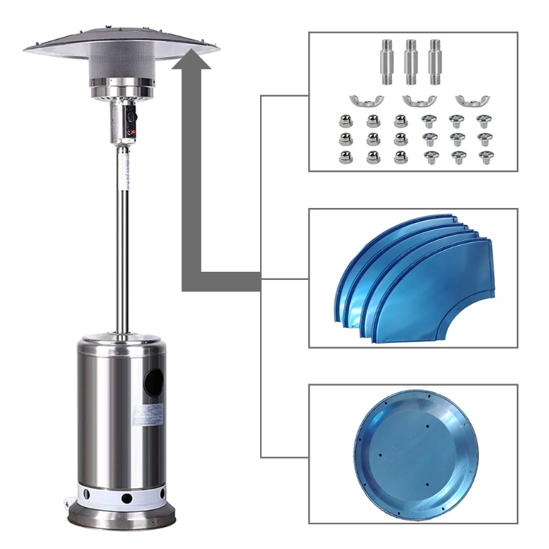 Наружный складной отражатель с тепловой фокусировкой для круглой фотовселенной