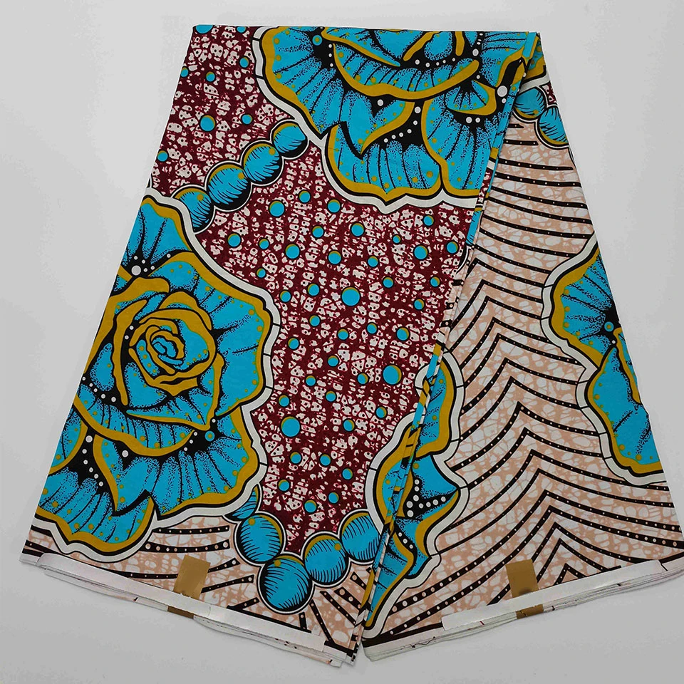

6 Yards Mitex Wax Print/ African Fabrics Kitenge/Pagnes/Tissues Africain/ Lapa/Chitenge HS-162