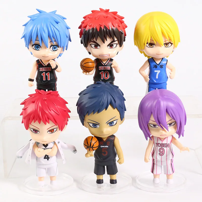 

Баскетбольные фигурки Kuroko's Kuroko Tetsuya Kagami Taiga кисэ рёта murasakiтеперь atсуши из ПВХ, игрушки, фигурки, игрушки, фигурки