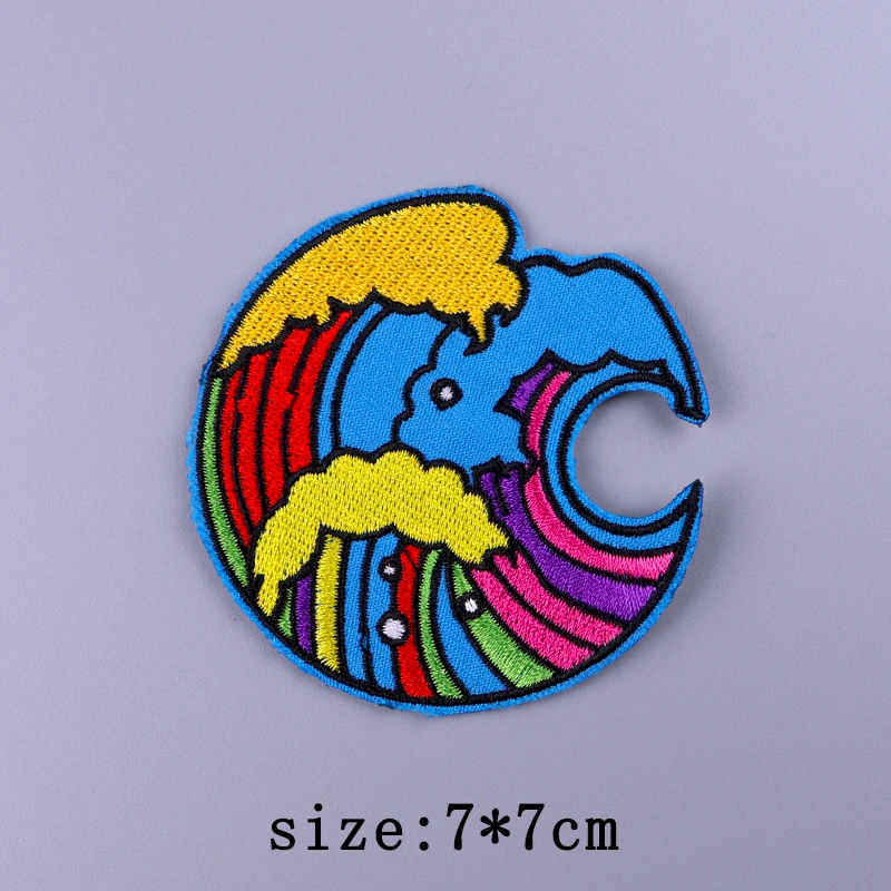 Аппликация с радужными буквами вышитые нашивки для одежды наклейки ЛГБТ