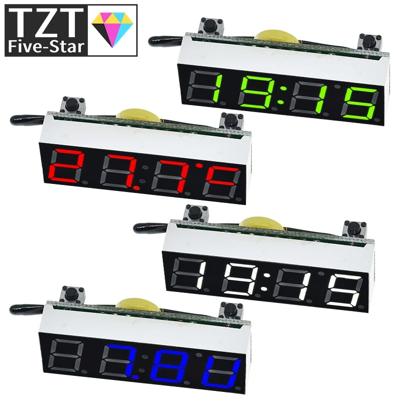 Светодиодные цифровые часы RX8025T 3 в 1 модуль напряжения и температуры