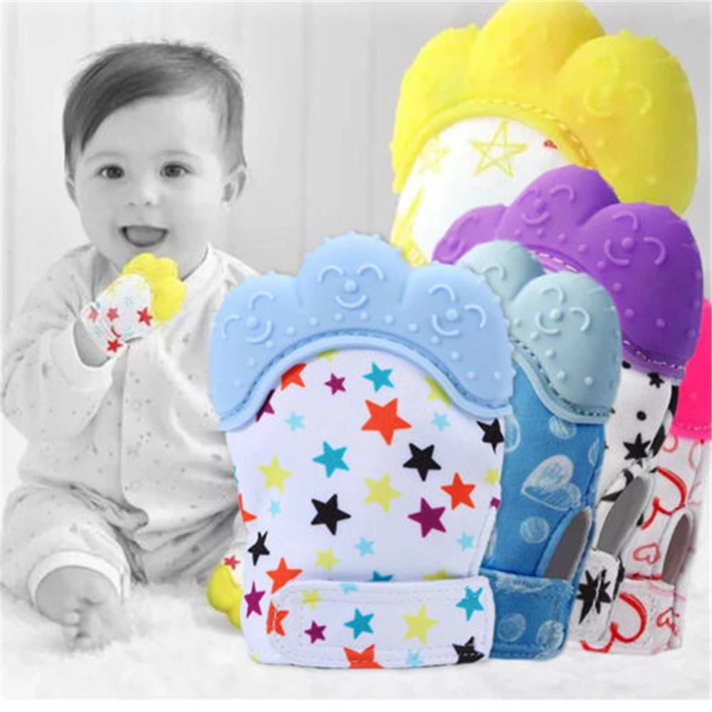 Пищевые силиконовые молярные перчатки для ухода за зубами успокаивающие