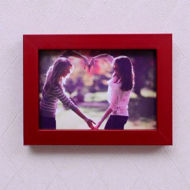 

Color Wood Photo Frame, Photo Album, 4/5/6/7 Inch, Nordic Wall Decor, Desktop Home Decor Photo Frame, You Can Change Your Photos