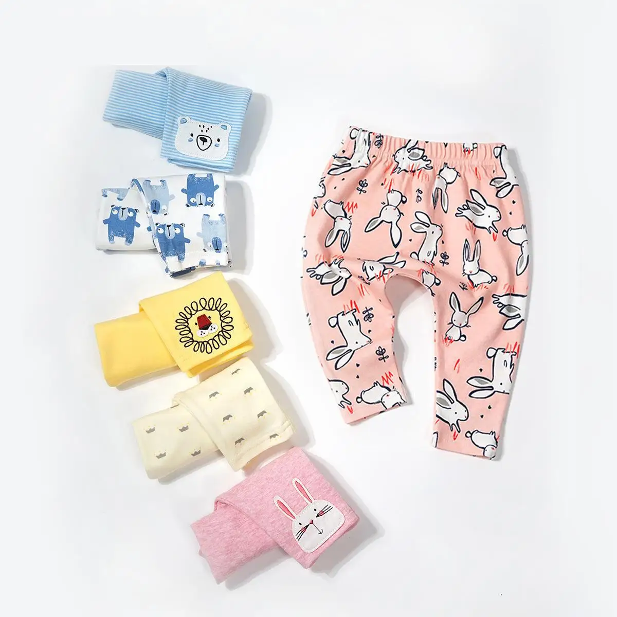 Брюки для новорожденных новые осенние повседневные леггинсы маленьких