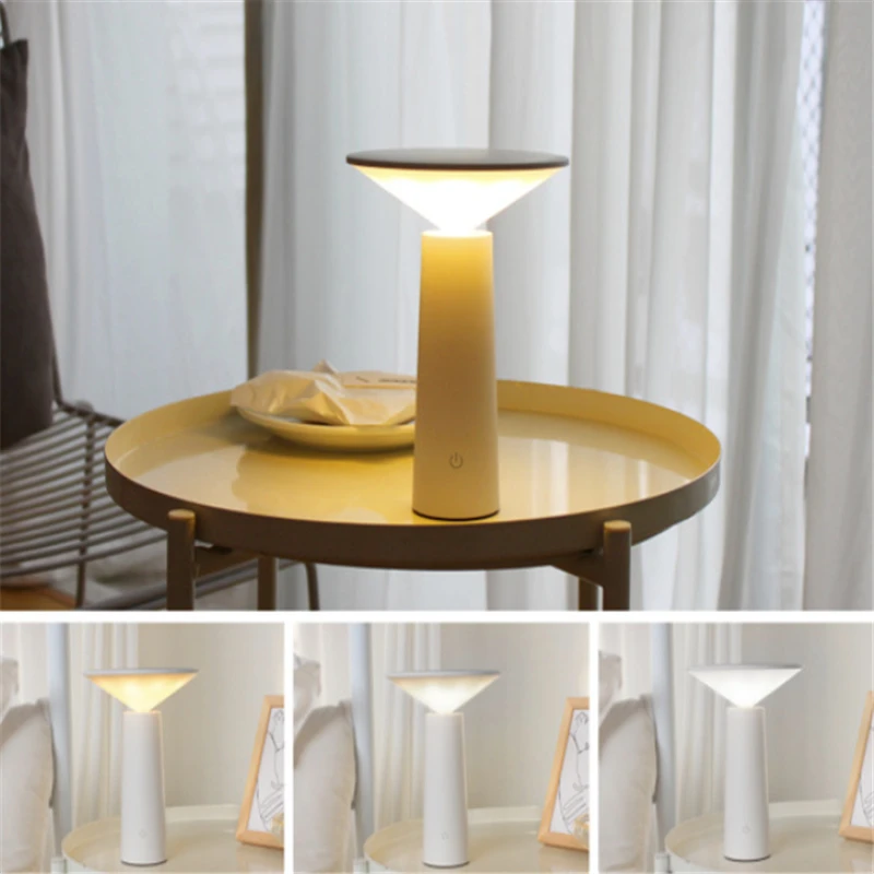 

Mushroom LED Table Lamp Touch Switch 3 Modes USB Charging Night Light Dimmable Bedroom Reading Lights Bedside Lamp Home Fixtures