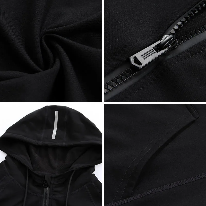 Спортивное пальто для мужчин бега весна осень зима новинка куртка с длинным