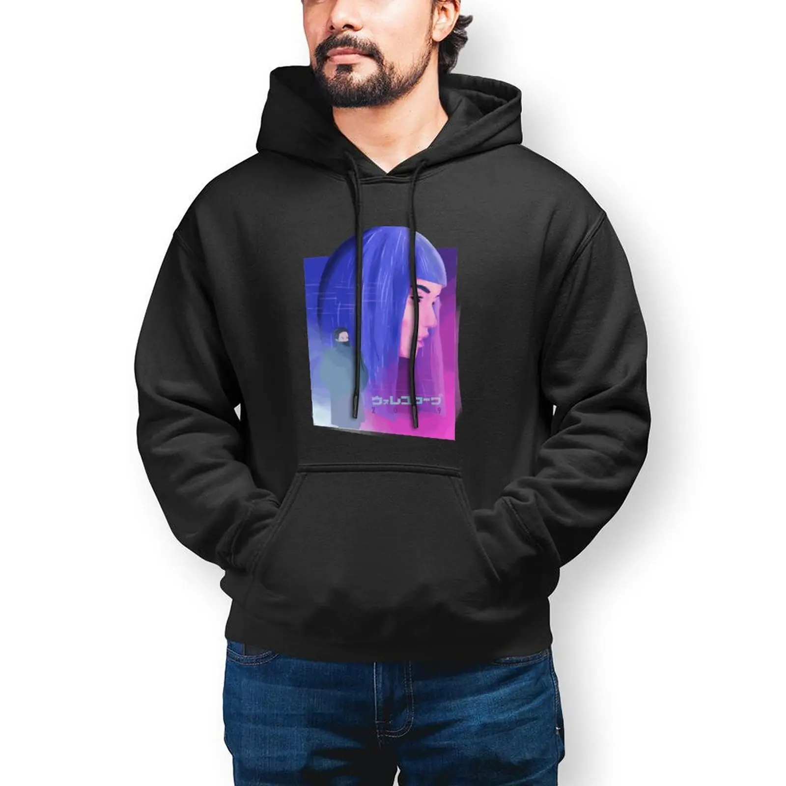 

Blade Runner 2049 Joi Hoodie Cult Classic Movie Casual Oversize Cotton Hoodies Mens Warm Loose Pullover Hoodie