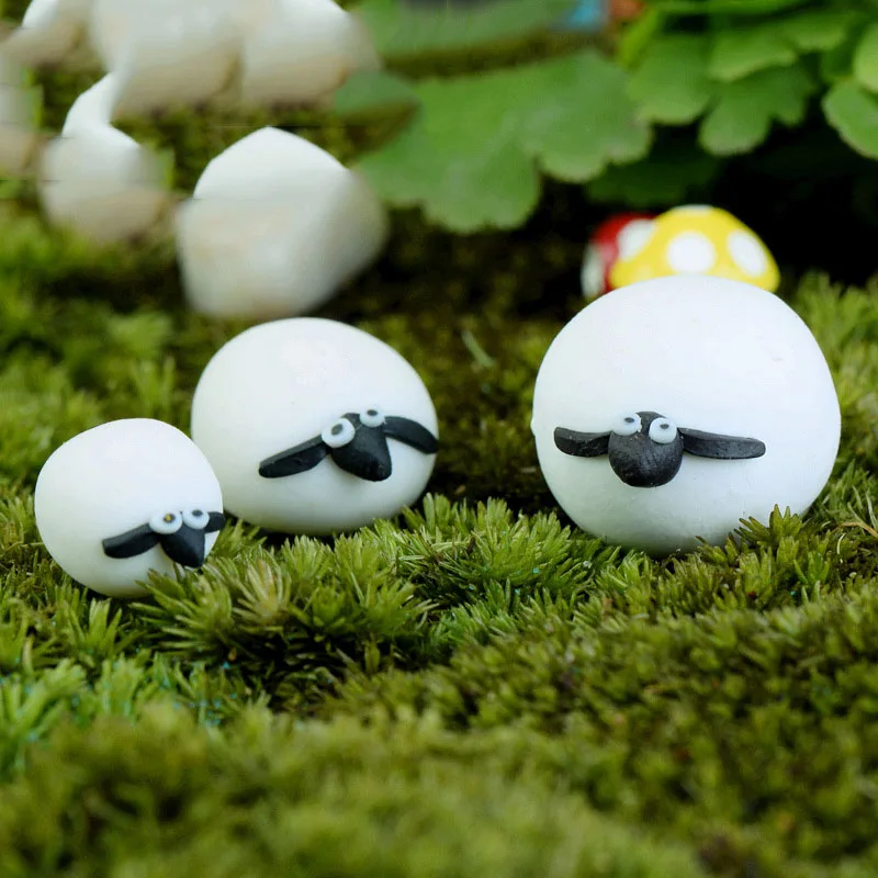 Забавные сферические овечки с длинными ушками Мультяшные куклы для торта на день