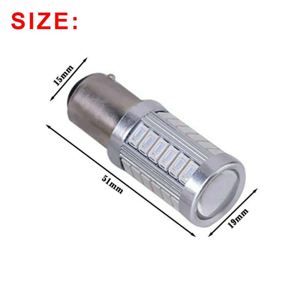 

Canbus LED Brake Light Turn signal Replacement Auto 4Pcs Red 360 Degree
