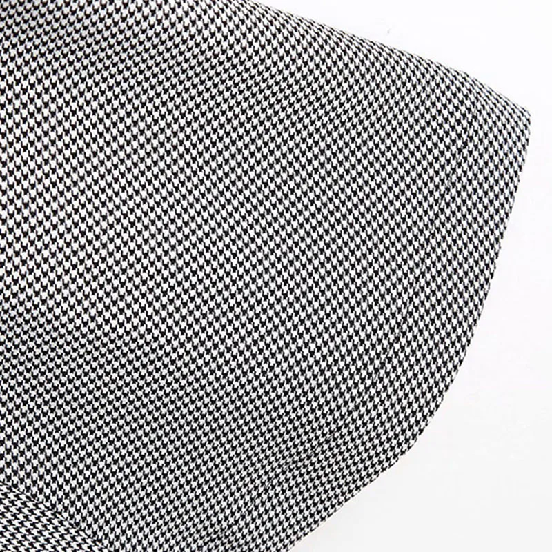Houndstooth Skirt Women Fashion Simple High Waist All-match Clothing Slim Lady Casual Stretchy Long Umbrella Skirts | Женская одежда