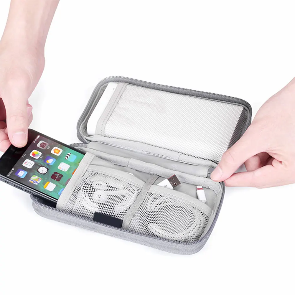 

Digital Storage Bag Electronic Accessories Organizer Travel Digital Accessories Storage Bag for Romance/Xiaomi Power Bank