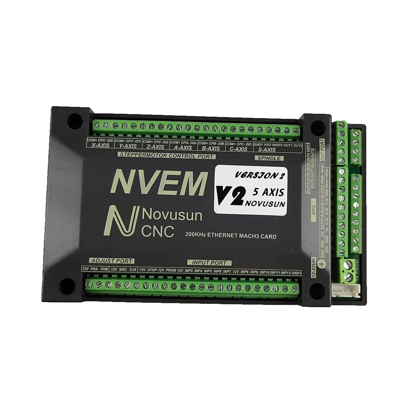 Контроллер NVEM + маховик NVMPG Mach3 с портом USART вместо обычного порта 6 осей MPG для DIY