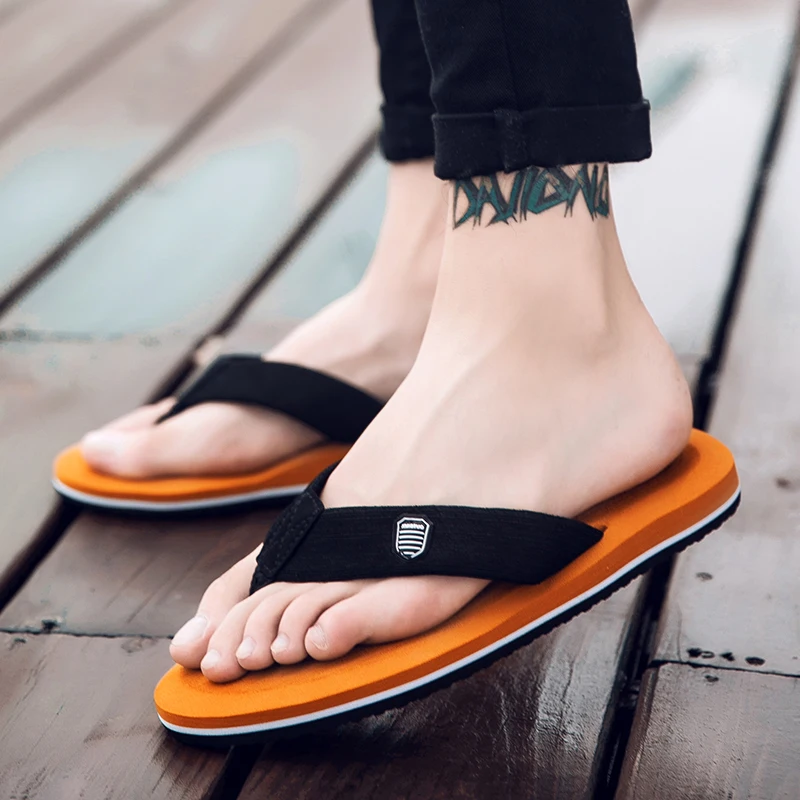 XMISTUO marka Big Size buty chłopięce fajne japonki męskie dla EVA luźne kapcie plażowe gumowe odkryte męskie sandały