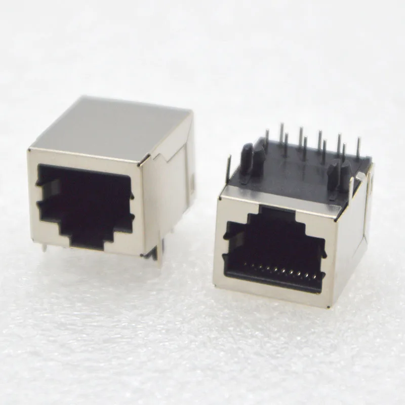 100 шт. новый сетевой разъем RJ48 10P1 0C, защитная розетка, 10-жильный медный корпус, Кристальный Женский, оптовая продажа, Бесплатная доставка в Бразилию