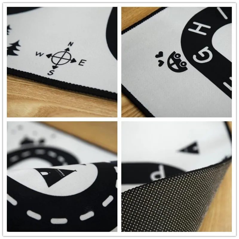 Коврик для ползания малышей 180x60 см городская дорога нескользящий коврик детей