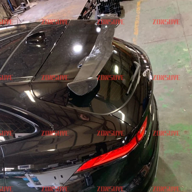Use For Jaguar F-pace 2016-2020 Spoiler ABS Plastic Carbon Fiber Look Hatchback Roof Rear Wing Body Kit Accessories | Автомобили и