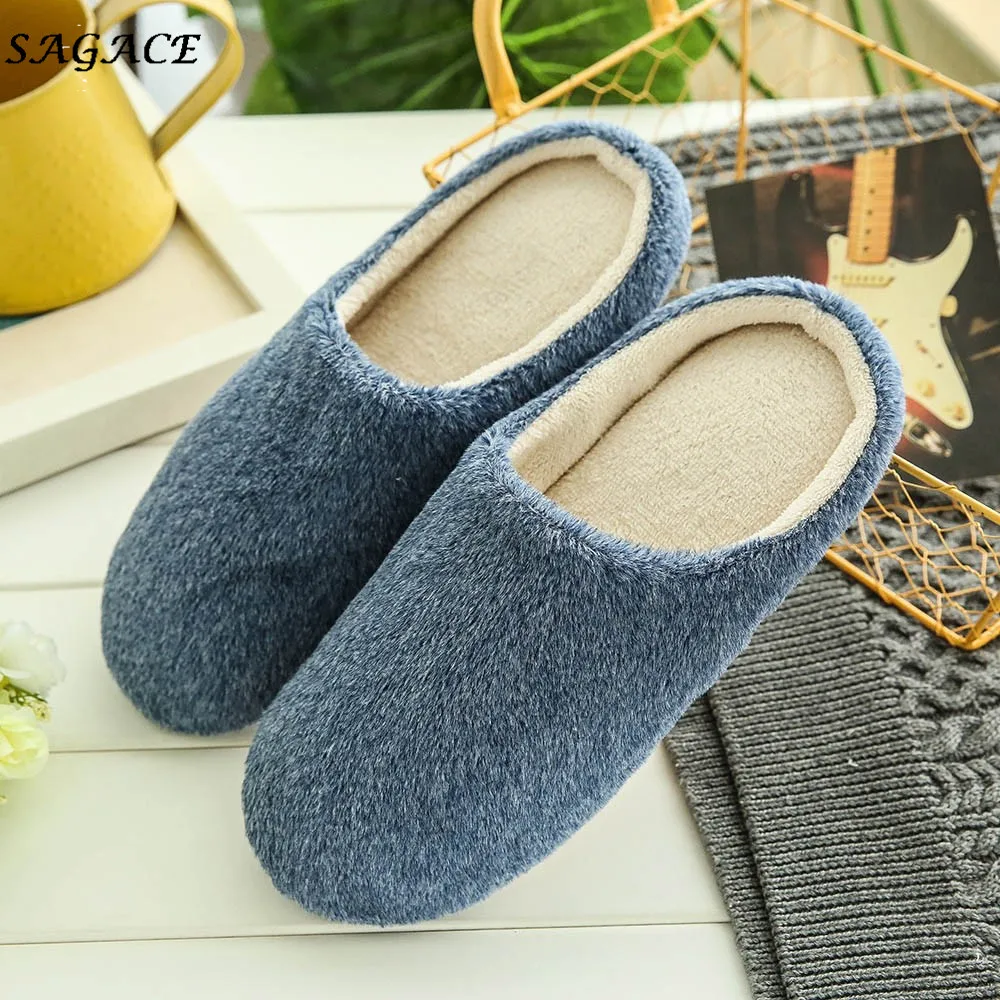 Тапки SAGACE теплые домашние для мужчин и женщин Нескользящие 2019 дюйма 1 см | Обувь