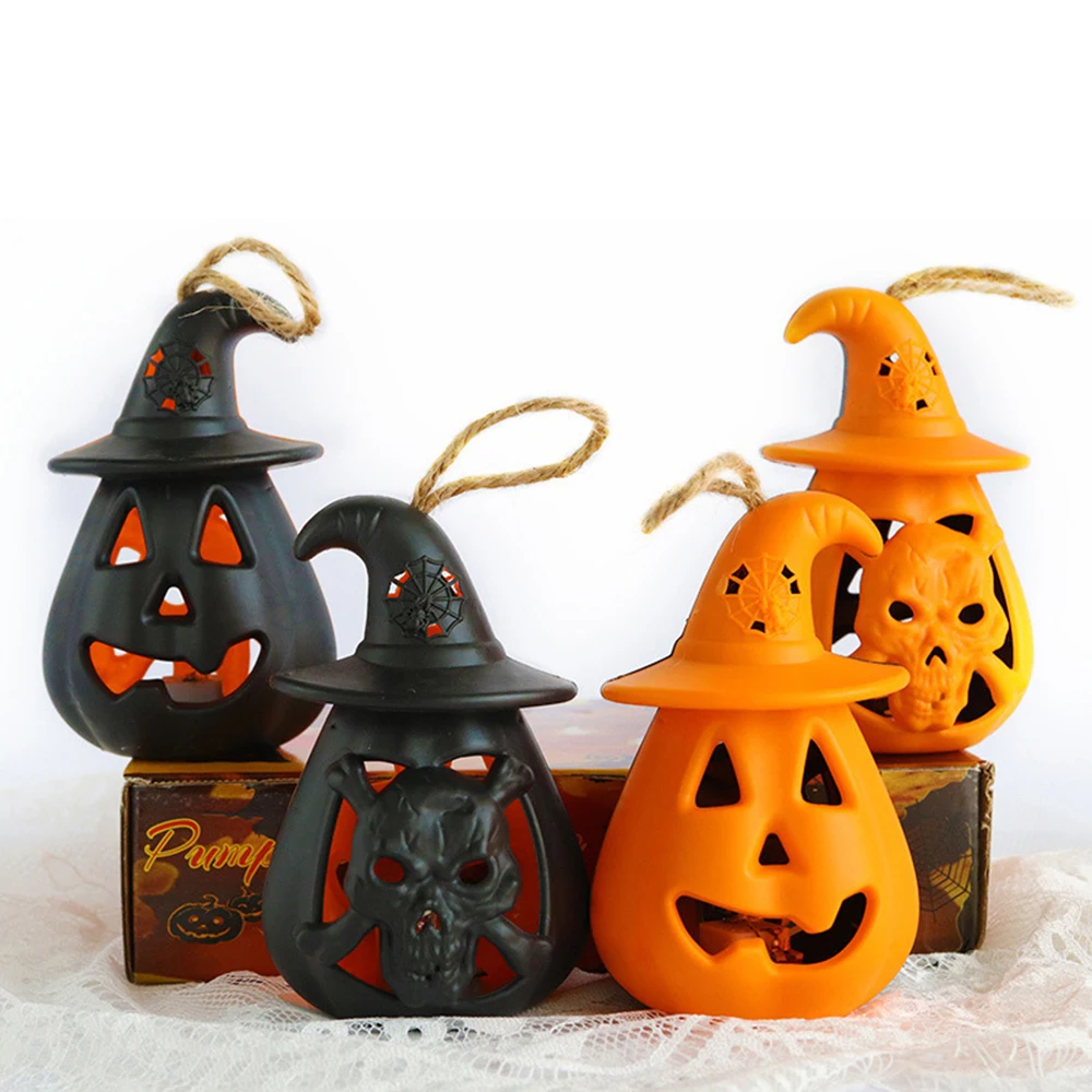 Светодиодный лампа-фонарик в виде тыквы призрака Хэллоуина страшный подвесной