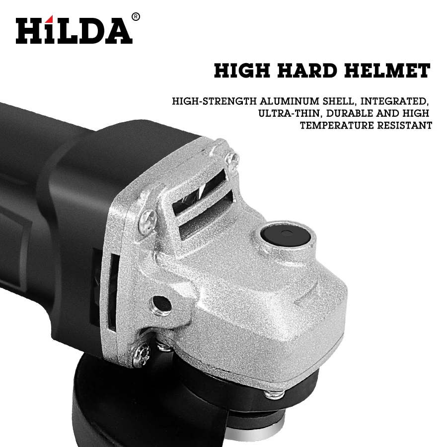 HILDA 910 Вт угловая шлифовальная машина электрический угловой электроинструмент для деревообработки с кабелем