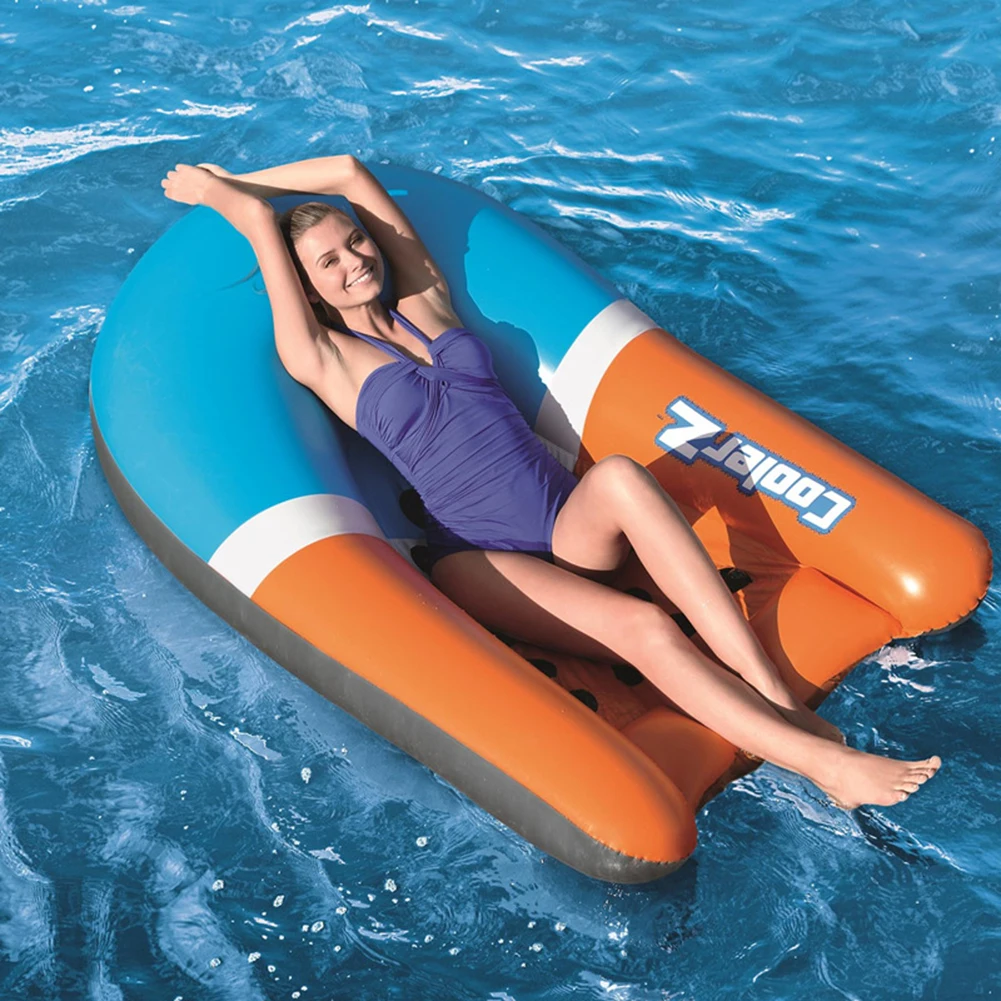 

Hollowed Swimming Pool Beach Water Hammock Floating Row Sleeping Cushion Summer Inflatable Air Lounger Chair Bed Party Sports