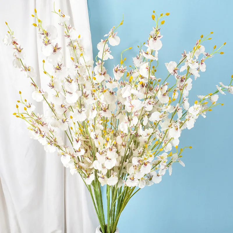 

10pcs Bundle Artificial Silk Butterfly Orchid Vases for Diy Dining Table Home Decor Wedding Decorative Christmas Fake Flowers