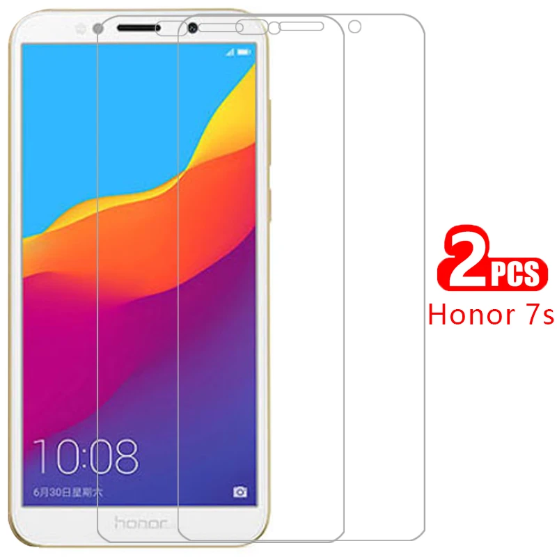 

case on honor 7s cover tempered glass screen protector for huawei honor7s honer onor hono 7 s s7 5.45 protective phone coque bag