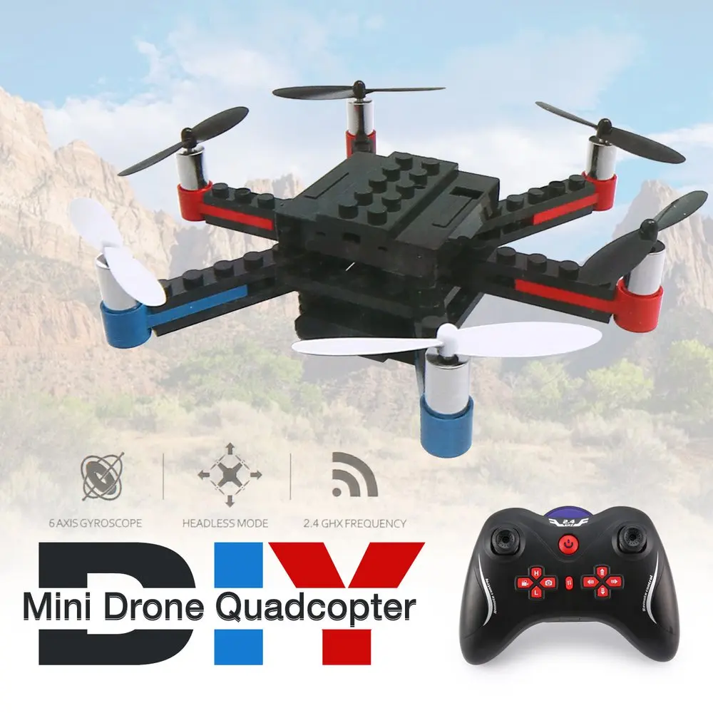 L222 Mini Micro RC строительный блок 3D кирпичи Квадрокоптер Дрон самолет беспилотный