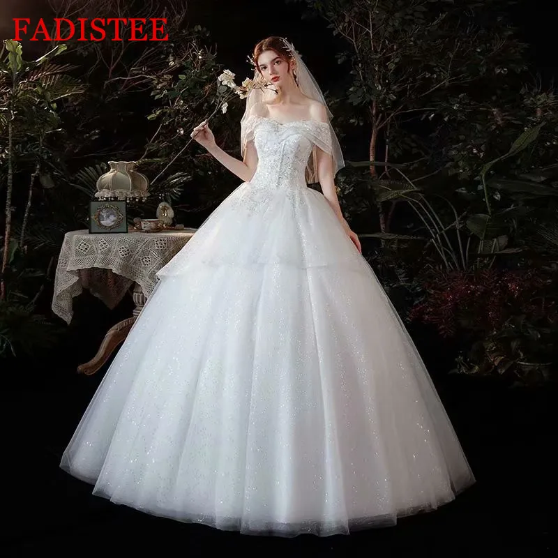 

Vestidos De Novia платье Plus Size Wedding Dress Sexy Boat Neck Off Shoulder Beading Lace Applique Bridal Gowns Robe De Mariage