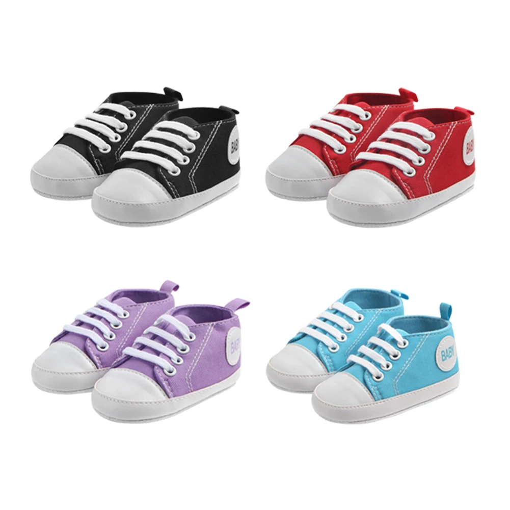 

Baby Toddler Shoes 0-18 M Newborn Canvas Soft Sole Non-slip Dispensing First Toddler Shoes Spring Autumn Slim Baby Shoes
