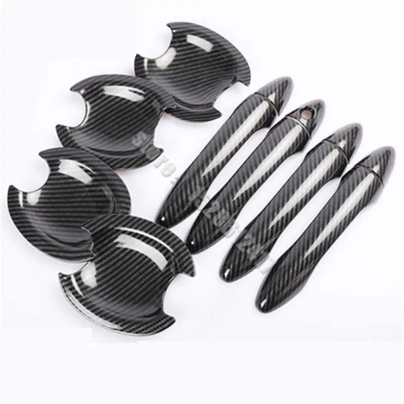 

Стайлинг автомобиля для 2012-2016 Kia K3 ABS углеродное волокно узор дверная ручка Чаша Дверная ручка защитное покрытие крышка отделка