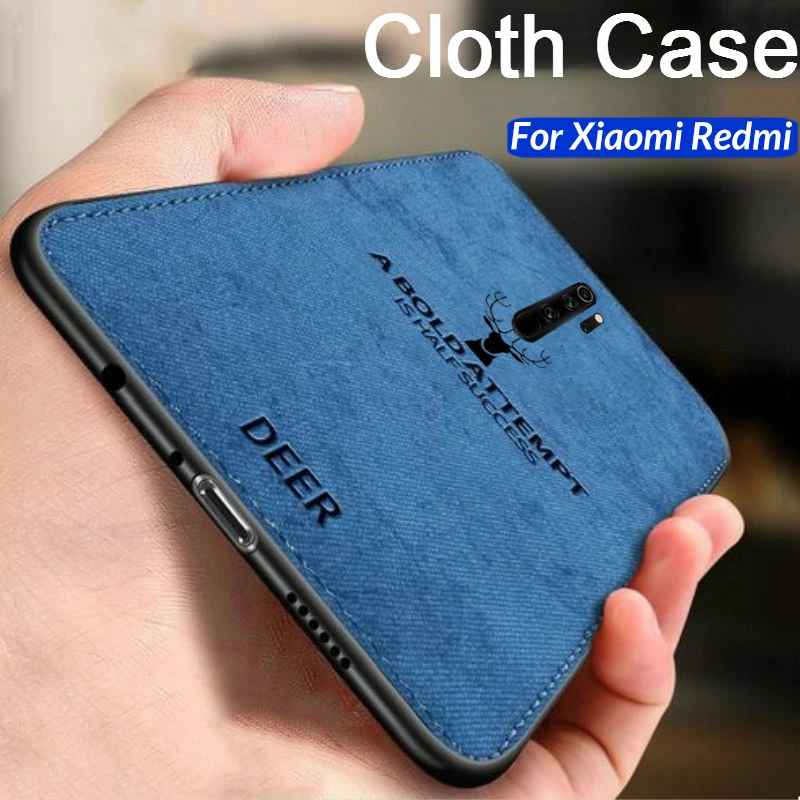 Тканевый чехол для телефона с оленем Xiaomi Redmi Note 8 Pro 8T 7 10 мягкая задняя крышка на Xiomi