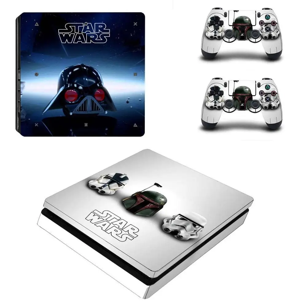 Star Wars полное покрытие лицевые панели PS4 тонкая кожа Виниловая наклейка, стикер для консоли Playstation 4 и контроллеров PS4 тонкий стикер кожи