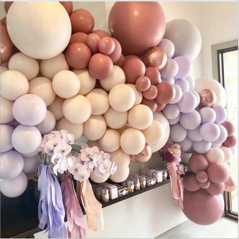 

Candy Color Birthday Party Wedding Decoration Balloon Chain Holiday Event Venue Round Supplies Balloon Arrangement 100pcs