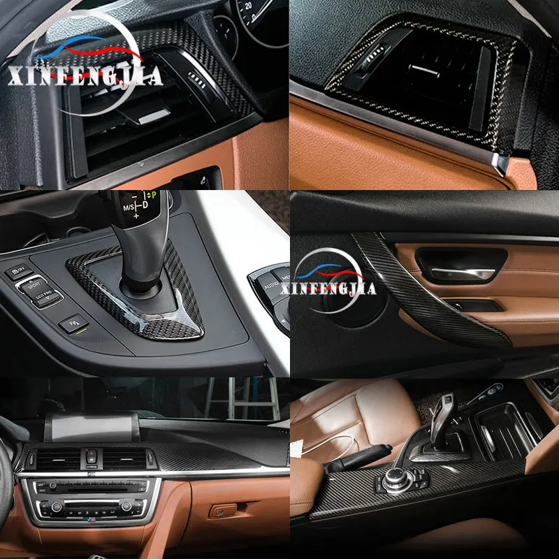 Для BMW 3 4 серии F30 3GT F34 F36 13 18 9x100% углеродное волокно переключения передач с полным