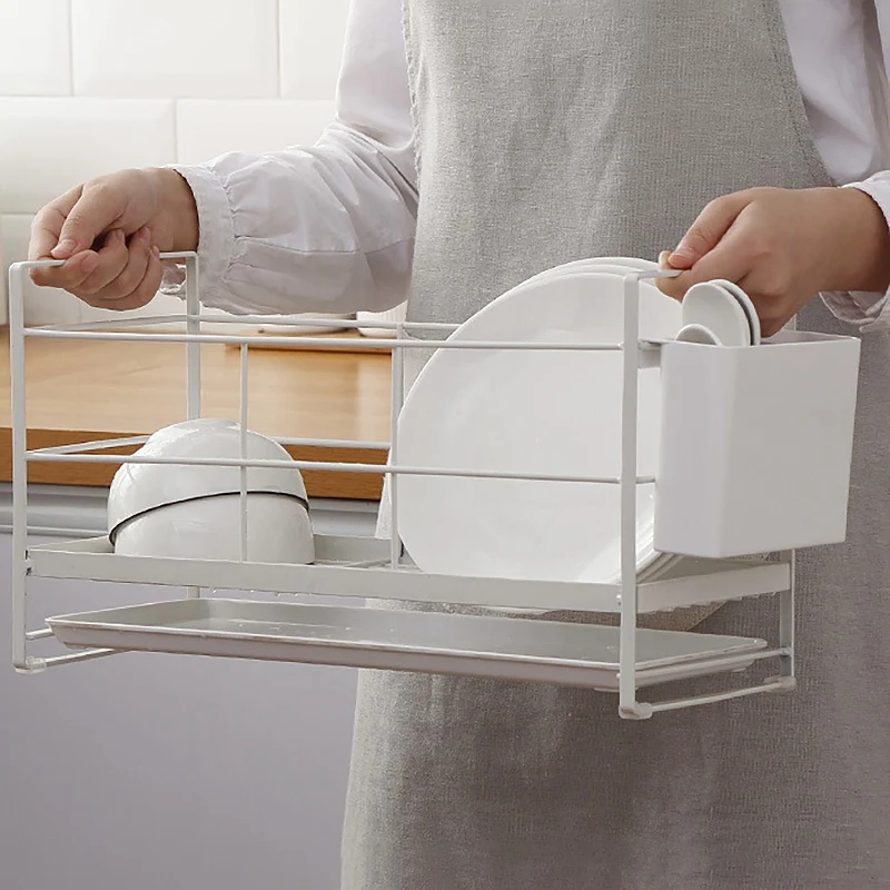 

Kitchen Shelves, Household Countertop Drying Put Dishes Bowl Rack, Dish Drain Shelf Dishes Chopsticks Storage