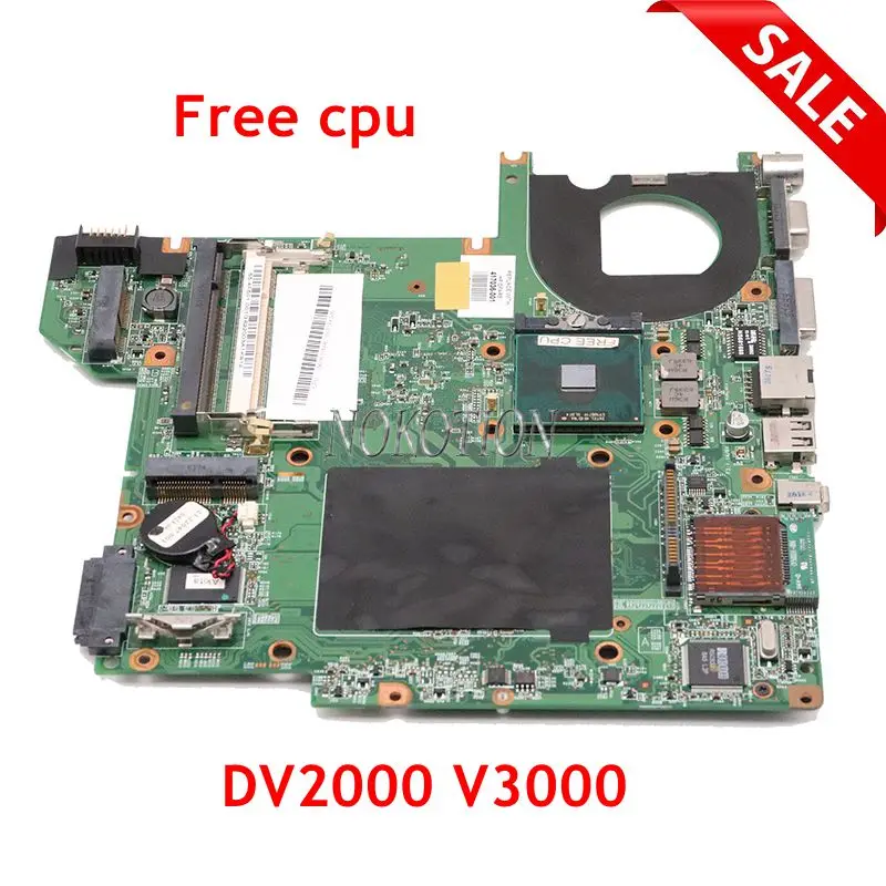 

NOKOTION 440778-001 417036-001 for HP Pavilion DV2000 V3000 Laptop motherboard 48.4F501.051 945GM Free cpu without overheat