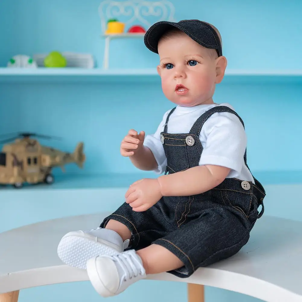 

20 Inch Bib Silicone Baby 50cm Cute Set Hot Sale Present Dropshipping Christmas Birthday Support Realistic Y2f5