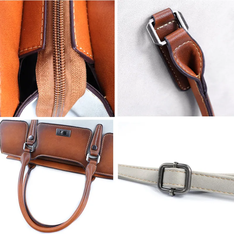 2021 Новая модная женская сумка из мягкой кожи сумки большой емкости