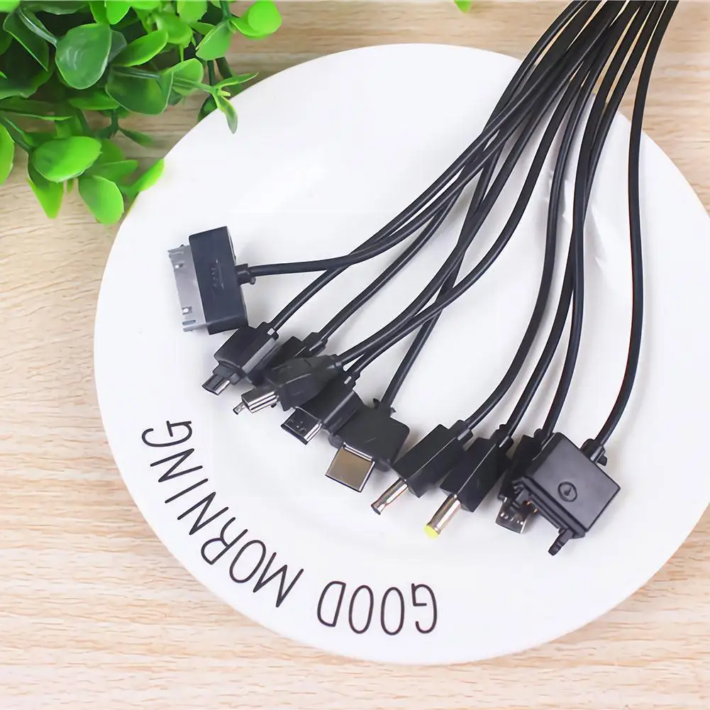 

Universal Usb Charger Cable Multi Model 10 In 1 Cell Charge Phone Computer For Phone Lightweight U3h9