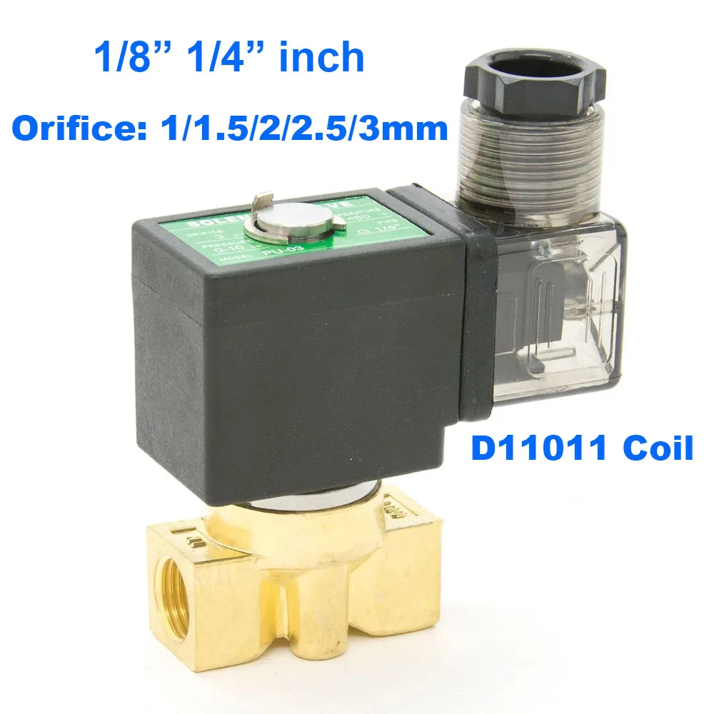 Полиуретановая серия нормально закрывающаяся 2 сторонняя 1/8 &quot1/4 латунный