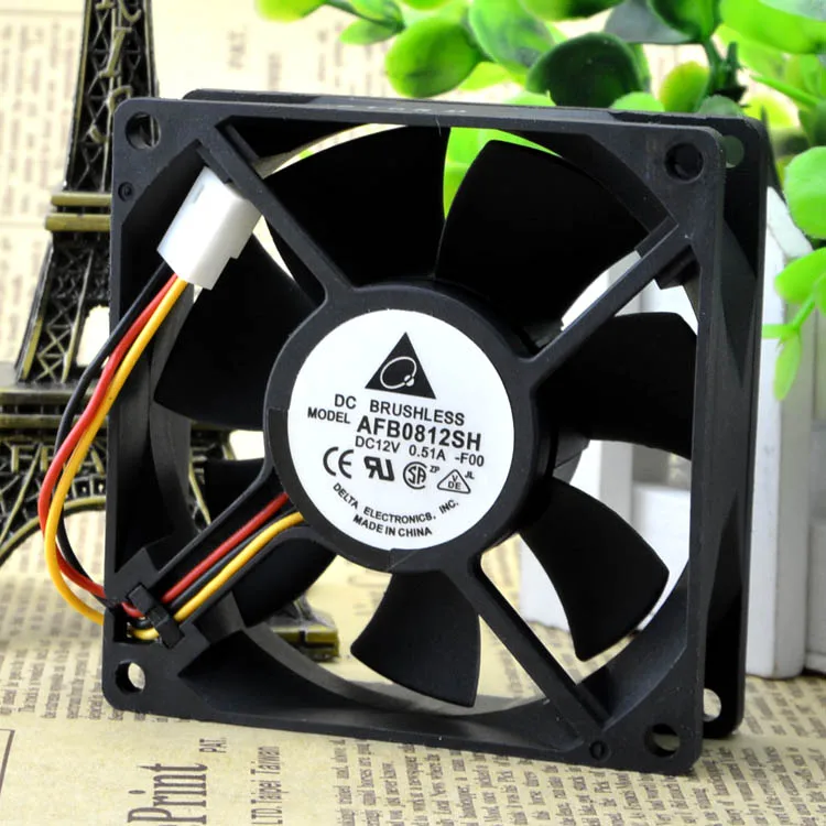 Original For for delta AFB0812SH -F00 8025 80mm 8cm DC 12V 0.51A speed computer case cpu server inverter fans axial cooler | Компьютеры и